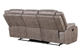 Parker House Parker Living Blake - Desert Taupe Manual Reclining Sofa Loveseat and Recliner Desert Taupe 100% Polyester (W) MBLA-321-DTAU