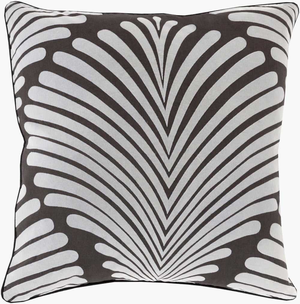 Surya Hortense 18" Accent Pillow - Elegant Cotton Comfort For Home Décor, Easy Care & Timeless Design Light Slate Cotton Hrt001-1818