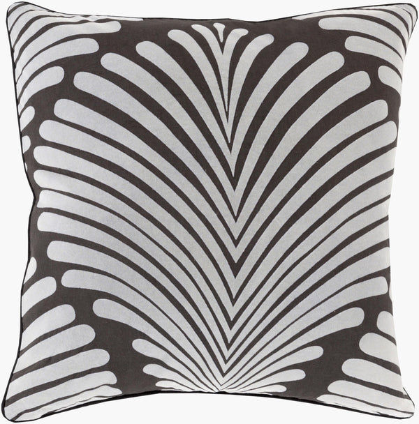 Surya Hortense 18" Accent Pillow - Elegant Cotton Comfort For Home Décor, Easy Care & Timeless Design Light Slate Cotton Hrt001-1818