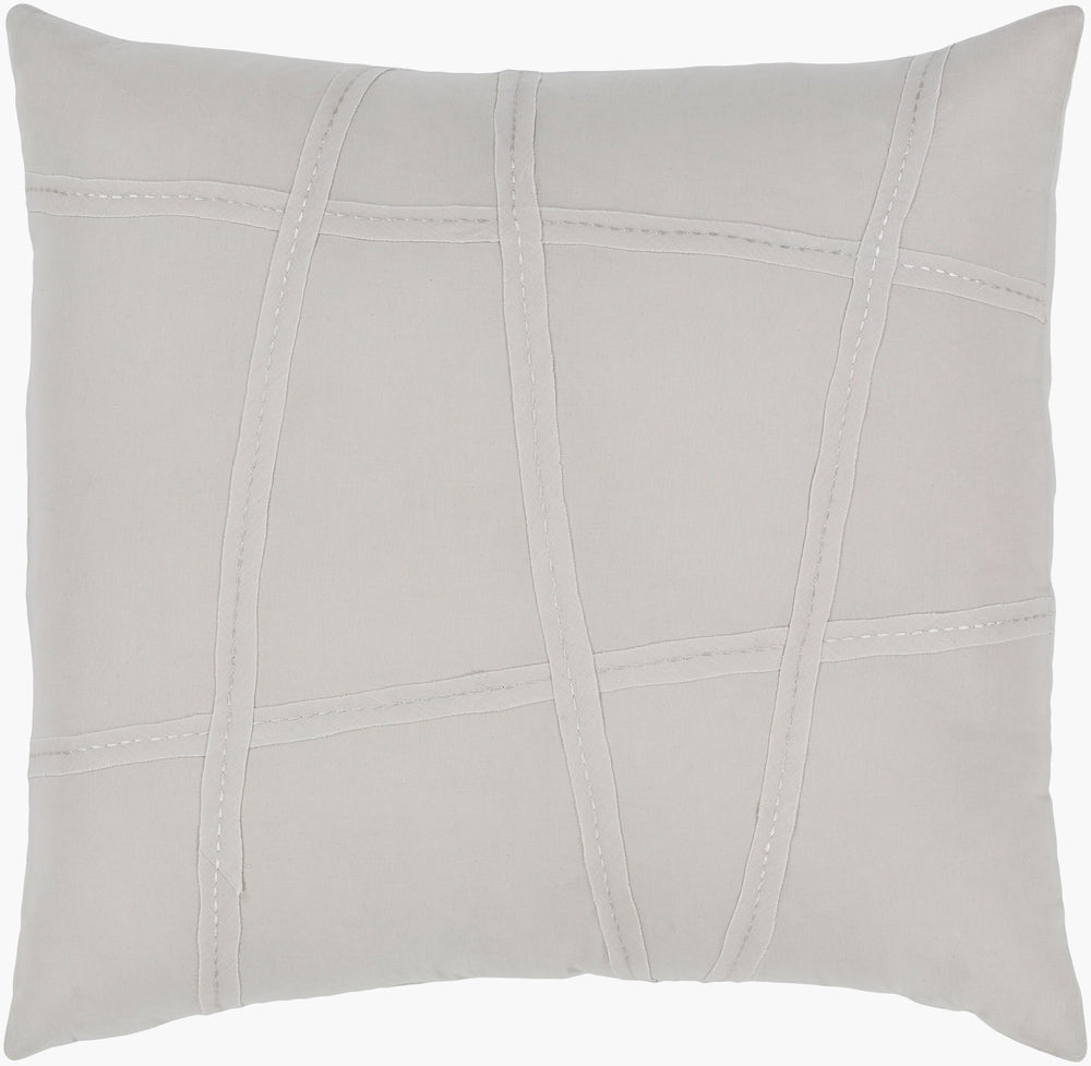 Surya Haru Premium Cotton 8"L X 8"W Bedding Swatch - Modern Chic Design For Effortless Bedroom Style Light Gray Cotton,Cotton Hru1000-sw