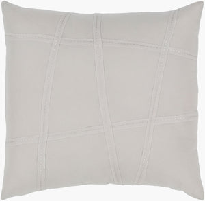 Surya Haru Premium Cotton 8"L X 8"W Bedding Swatch - Modern Chic Design For Effortless Bedroom Style Light Gray Cotton,Cotton Hru1000-sw