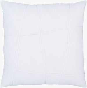 Surya Haru Hru-1000 26"W X 26"L Sham - Modern Cotton Bedding For Chic Bedroom Decor & Easy Maintenance White Cotton,Cotton Hru1001-es