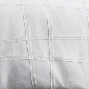 Surya Haru Premium Cotton 8"L X 8"W Bedding Swatch - Modern Chic Design For Effortless Bedroom Style White Cotton,Cotton Hru1001-sw