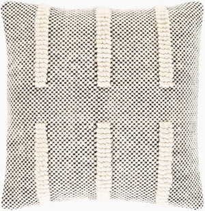 Surya Harlow Scandinavian Modern 18” Accent Pillow - Cozy Wool-cotton Blend For Stylish Home Decor Cream Wool,Polyester,Cotton Hrw001-2020
