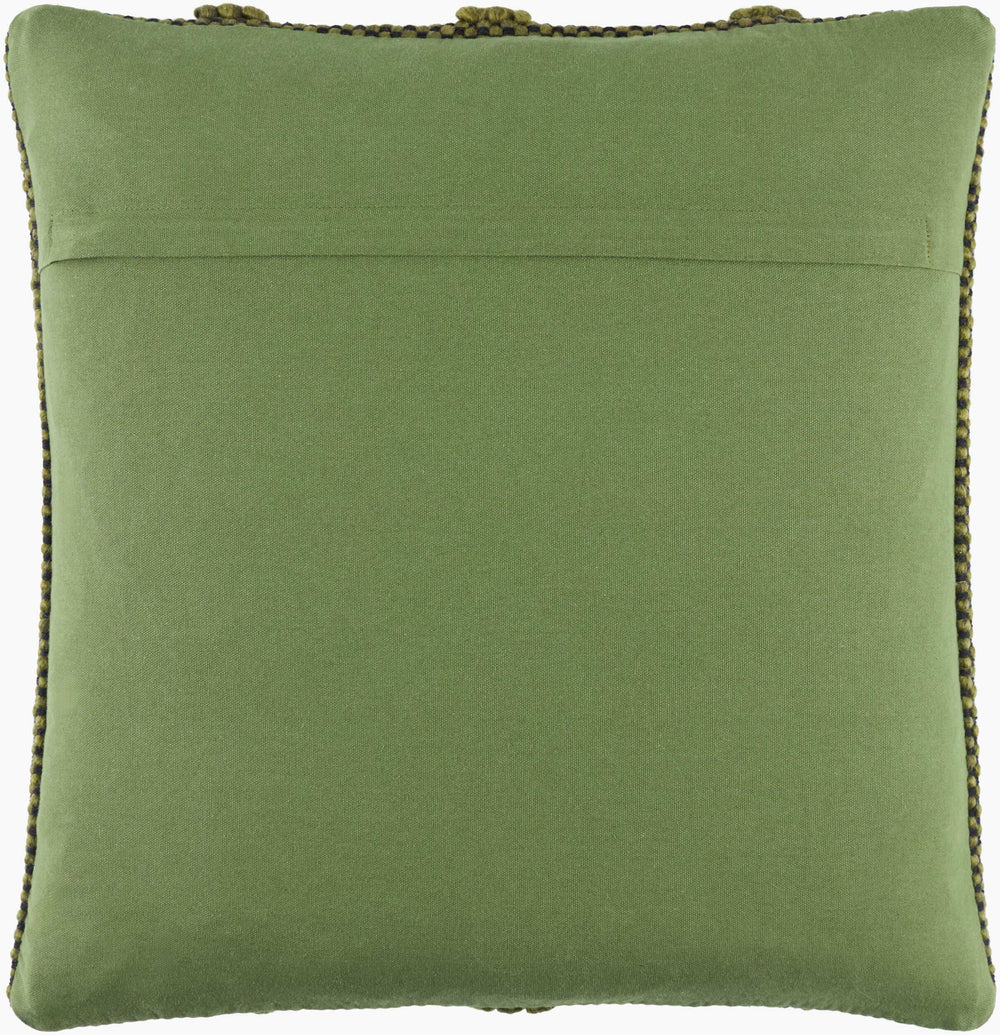 Surya Harlow Scandinavian Modern 18” Accent Pillow - Cozy Wool-cotton Blend For Stylish Home Decor Olive Wool,Polyester,Cotton Hrw004-1818