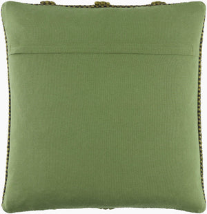Surya Harlow Scandinavian Modern 18” Accent Pillow - Cozy Wool-cotton Blend For Stylish Home Decor Olive Wool,Polyester,Cotton Hrw004-1818