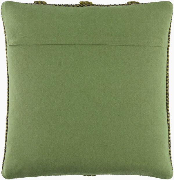 Surya Harlow Scandinavian Modern 18” Accent Pillow - Cozy Wool-cotton Blend For Stylish Home Decor Olive Wool,Polyester,Cotton Hrw004-1818