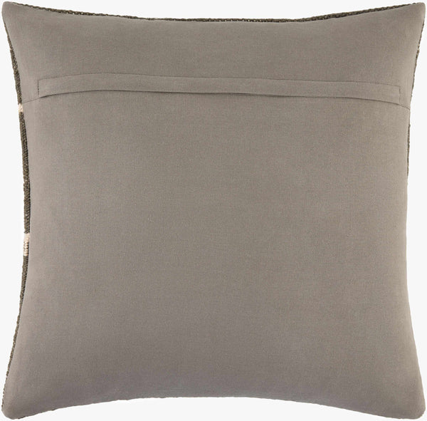Surya Harry 18" Modern Accent Pillow - Chic Cotton-wool Blend For Comfort & Versatile Home Decor Style Charcoal Wool,Cotton,Cotton Hry001-1818p