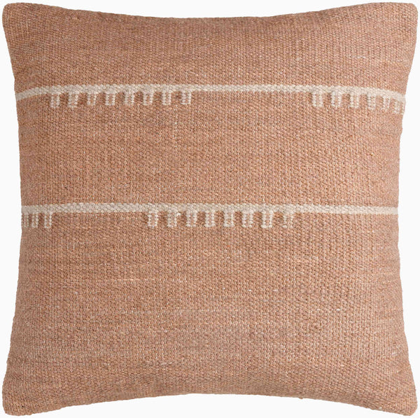 Surya Harry 18" Modern Accent Pillow - Chic Cotton-wool Blend For Comfort & Versatile Home Decor Style Medium Brown Wool,Cotton,Cotton Hry002-1818d