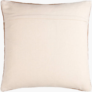 Surya Harry 18" Modern Accent Pillow - Chic Cotton-wool Blend For Comfort & Versatile Home Decor Style Medium Brown Wool,Cotton,Cotton Hry002-1818d