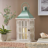 Christopher Knight Home® - Noble House - Hooven Coastal Handcrafted Small Mango Wood Decorative Lantern