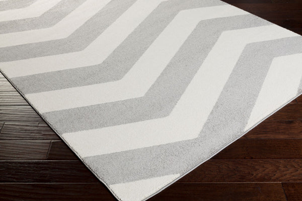 Livabliss Horizon Collection Square Polypropylene Area Rug for Modern Living and Dining Spaces Slate, Cream 8'10" x 12'6" HRZ1011-93126
