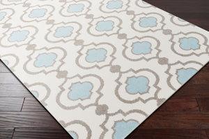 Livabliss Horizon Square Area Rug Machine Woven Polypropylene Medium Pile Living Room Accent HRZ1021-710RD