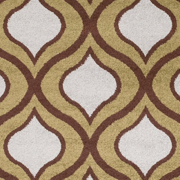 Livabliss Horizon Square Polypropylene Area Rug Turkey Woven Medium Pile Living Room Anchor Charcoal, Olive 7'10" x 7'10" HRZ1037-710RD