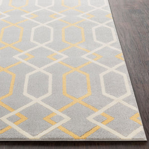 Livabliss Horizon Machine Woven Turkish Area Rug Medium Pile Accent for Entryway or Bath Slate, Mustard 8'10" x 12'6" HRZ1043-93126