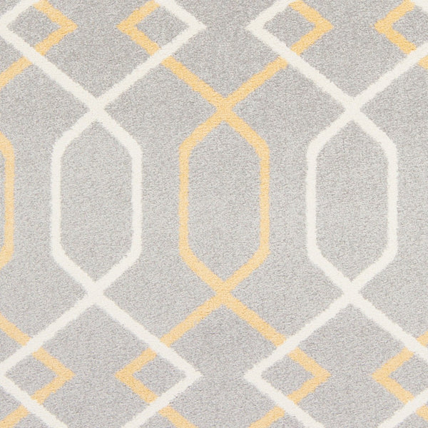 Livabliss Horizon Machine Woven Turkish Area Rug Medium Pile Accent for Entryway or Bath Slate, Mustard 8'10" x 12'6" HRZ1043-93126