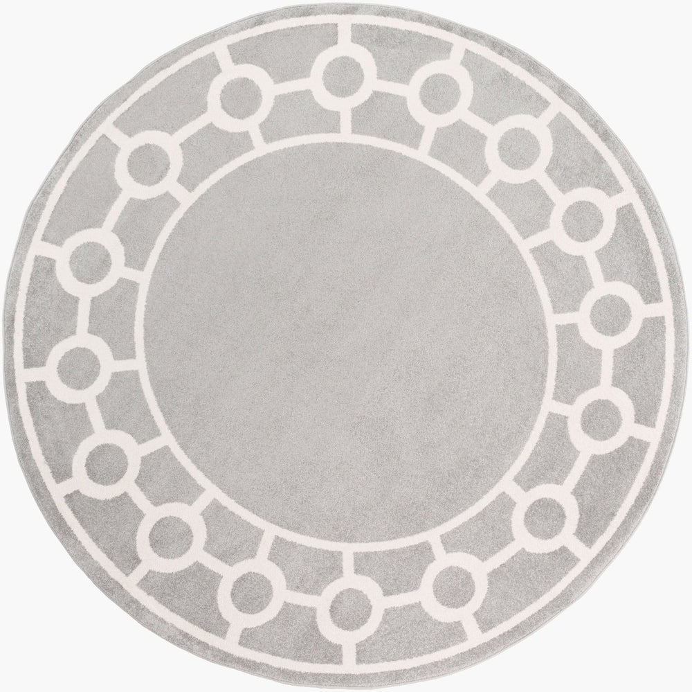 Livabliss Horizon Polypropylene Square Area Rug Machine Woven Farmhouse Style Living Room HRZ1062-710RD