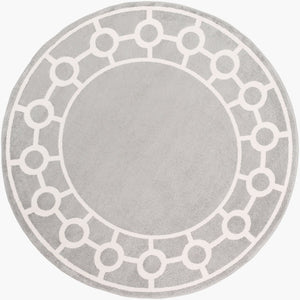 Livabliss Horizon Polypropylene Square Area Rug Machine Woven Farmhouse Style Living Room HRZ1062-710RD