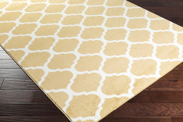 Livabliss Horizon Rustic Machine Woven Polypropylene Runner Rug for Hallways and Entryways Mustard, Cream 7'3" x 2'8" HRZ1077-2773