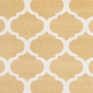 Livabliss Horizon Rustic Machine Woven Polypropylene Runner Rug for Hallways and Entryways Mustard, Cream 7'3" x 2'8" HRZ1077-2773