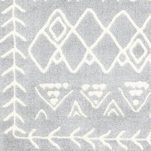 Livabliss Horizon Machine Woven Polypropylene Accent Rug Turkish Crafted for Entryways and High Traffic Zones Slate, Cream 2' x 3' HRZ2314-23