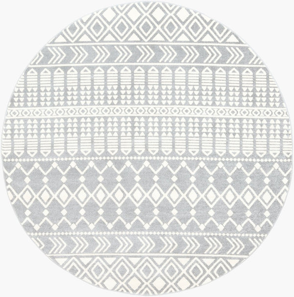 Livabliss Horizon Global Geometric Area Rug Polypropylene Woven Square Living Room Accent HRZ2317-710RD