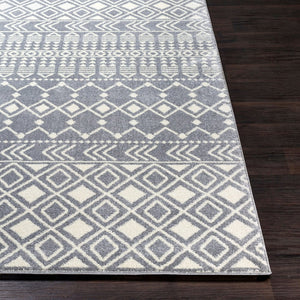 Livabliss Horizon Global Geometric Area Rug Polypropylene Woven Square Living Room Accent HRZ2317-710RD