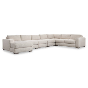 Bernhardt Bernhardt Drew Plush Fabric Sectional with Wooden Legs for Spacious Living Rooms K2305