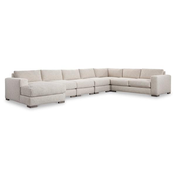 Bernhardt Bernhardt Drew Plush Fabric Sectional with Wooden Legs for Spacious Living Rooms K2305