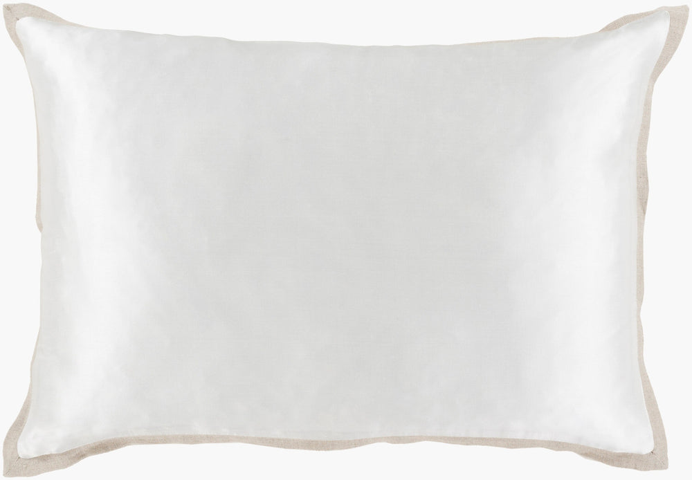 Surya Heiress 13"L X 19"W Durable Lumbar Pillow - Modern Woven Design For Charming Home Decor Upgrade Light Gray Polyester Hs003-1319