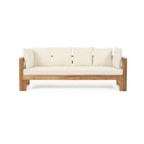 Christopher Knight Home® - Noble House - Varney Outdoor Extendable Acacia Wood Daybed Sofa