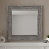 Parker House Crossings Serengeti Wall Mirror Sandblasted Fossil Grey Solid Mango SER#M43