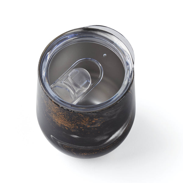 Lenox Cambridge 12 Oz Black Geo Insulated Wine Tumblers, Set of 2 NO COLOR METAL E9514BKCB2DS