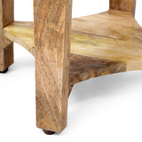 Christopher Knight Home® - Noble House - Gilliland Handcrafted Boho Mango Wood Side Table, Natural