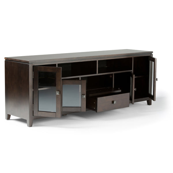 English Elm Cosmopolitan 72" Wide Tv Media Stand - Elegant Mahogany Brown With Ample Storage & Cable Management B136P159523