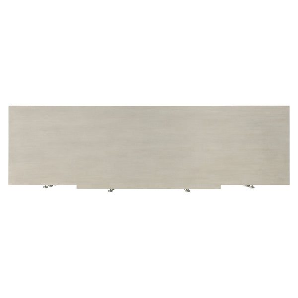Bernhardt Bernhardt Cornelia Dresser — 9-Drawer Solid Ash Nebbia Finish, Brushed Stainless Inlays & Soft-Close 331052