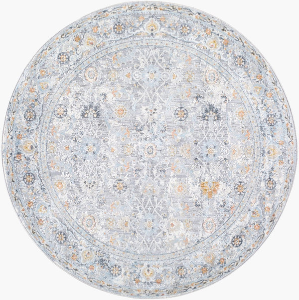 Livabliss Hassler Traditional Machine Woven Polypropylene Area Rug for Entryway or Sitting Room Taupe, Dusty Sa 5'3" x 5'3" HSL2300-53RD