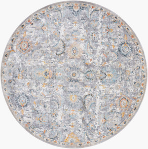Livabliss Hassler Traditional Medallion Area Rug Turkish Woven Polypropylene Living Room Accent Taupe, Light Sl 7'10" x 7'10" HSL2303-710RD