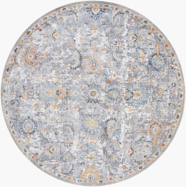 Livabliss Hassler Traditional Medallion Area Rug Turkish Woven Polypropylene Living Room Accent Taupe, Light Sl 7'10" x 7'10" HSL2303-710RD
