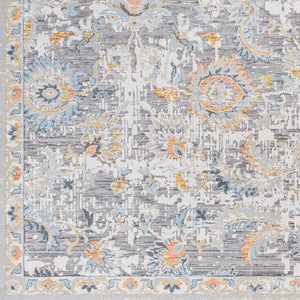 Livabliss Hassler Traditional Medallion Area Rug Turkish Woven Polypropylene Living Room Accent Taupe, Light Sl 7'10" x 7'10" HSL2303-710RD