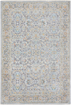Livabliss Hassler Traditional Persian European Area Rug Machine Woven for Living and Dining Rooms Light Slate, Du 12' x 15' HSL2304-1215