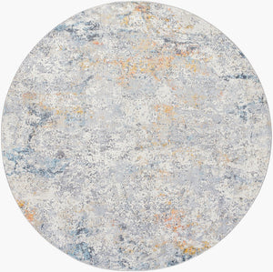 Livabliss Hassler Geometric Turkish Woven Area Rug Polypropylene Blend for Large Living Spaces Light Slate, Ta 6'7" x 6'7" HSL2308-67RD