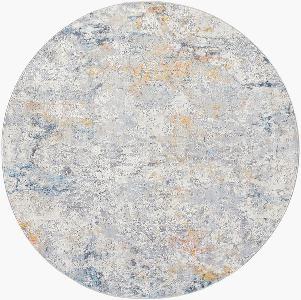 Livabliss Hassler Geometric Turkish Woven Area Rug Polypropylene Blend for Large Living Spaces Light Slate, Ta 6'7" x 6'7" HSL2308-67RD