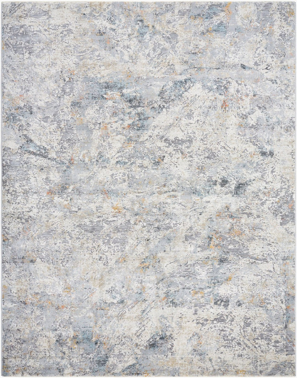 Livabliss Hassler Geometric Square Area Rug Machine Woven Polypropylene Blend for High Traffic Rooms Light Slate, Ta 9' x 12'2" HSL2311-9122