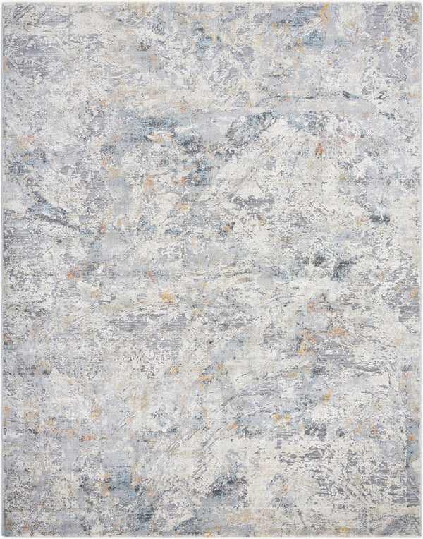 Livabliss Hassler Geometric Square Area Rug Machine Woven Polypropylene Blend for High Traffic Rooms Light Slate, Ta 9' x 12'2" HSL2311-9122