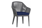Milano Dining Chair in Echo Midnight w/ Self Welt SW4101-1-8076 Sunset West