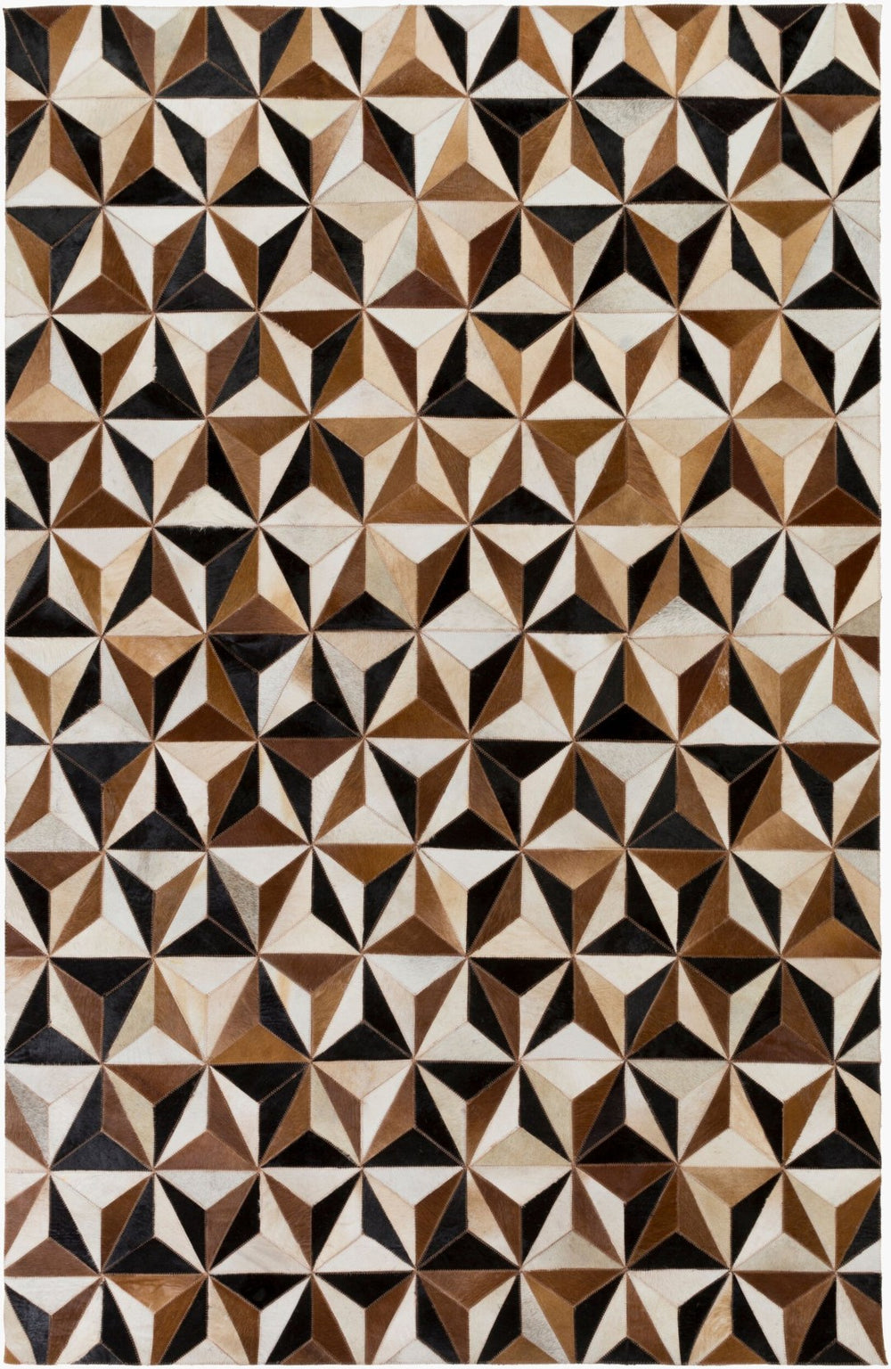 Surya Houseman Hair on Hide Handcrafted Accent Rug Flat Weave Artisan Natural Texture HSM4053-23
