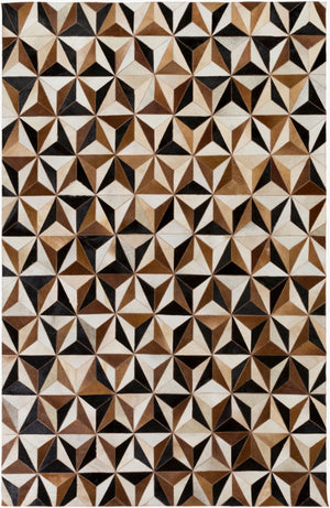 Surya Houseman Hair on Hide Handcrafted Accent Rug Flat Weave Artisan Natural Texture HSM4053-23