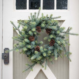 Blue Spruce Wreath with LED Lights, Large XPW81010 Park Hill