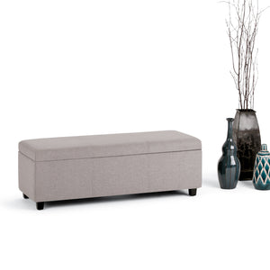 English Elm Avalon Storage Ottoman Bench - Stylish Cloud Grey With Generous Hidden Storage For Every Room B136P158637